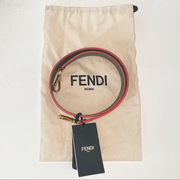 FENDI Pink Python Bag Strap - Picture 2 of 4